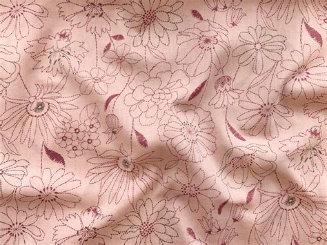 pink asian cotton fabric